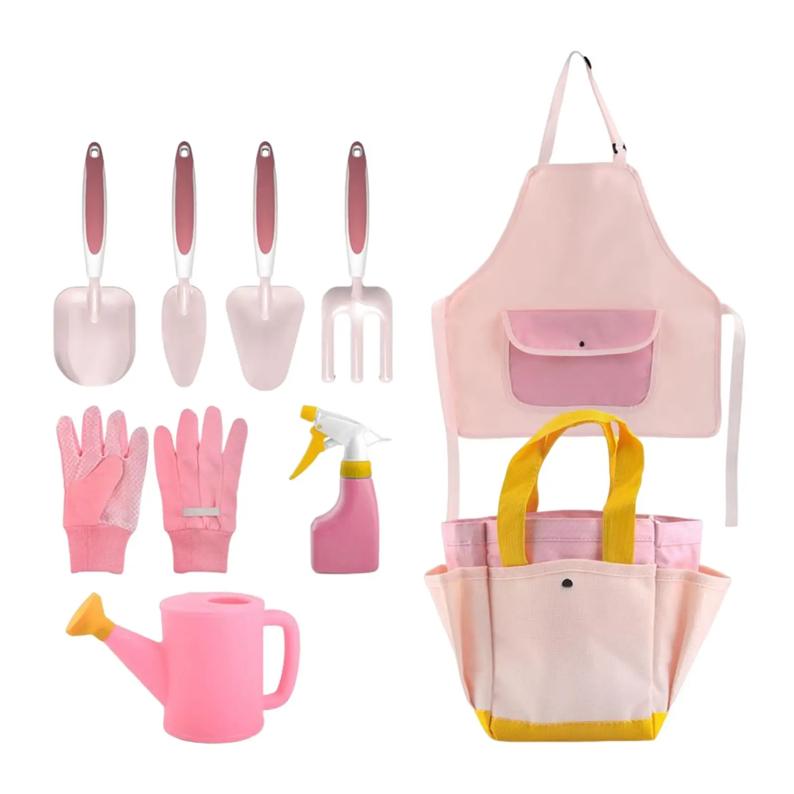 Little Girl Gardener Tool Set , to Teach Children About Gardening and Planting Holiday Gifts Practical Toys Rounded Edges Sturdy