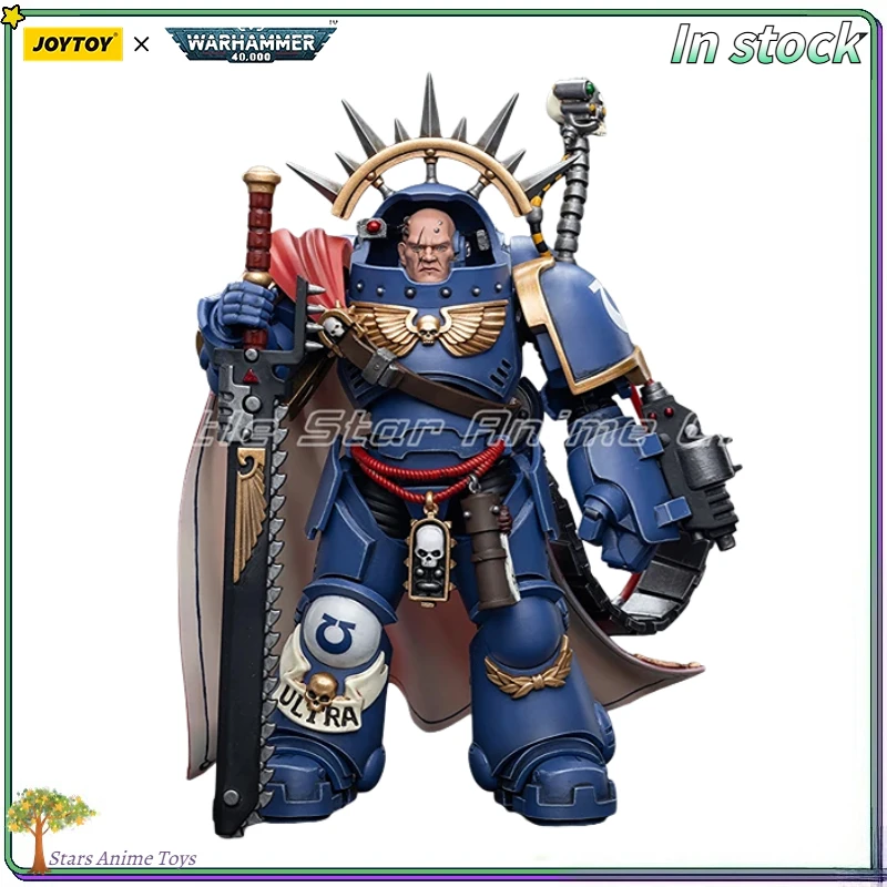 

In Stock Original JOYTOY 1/18 Action Figure Warhammer 40000 Ultramarines Captain in Gravis Armour Model Collection Toys