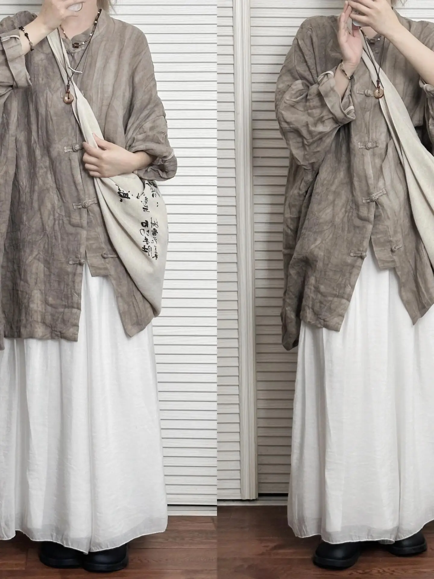 High-End Zen Style Women's New Chinese Tang Suit Cotton Linen Shirt Traditional Chinese Costume Summer Fashion Upper Body