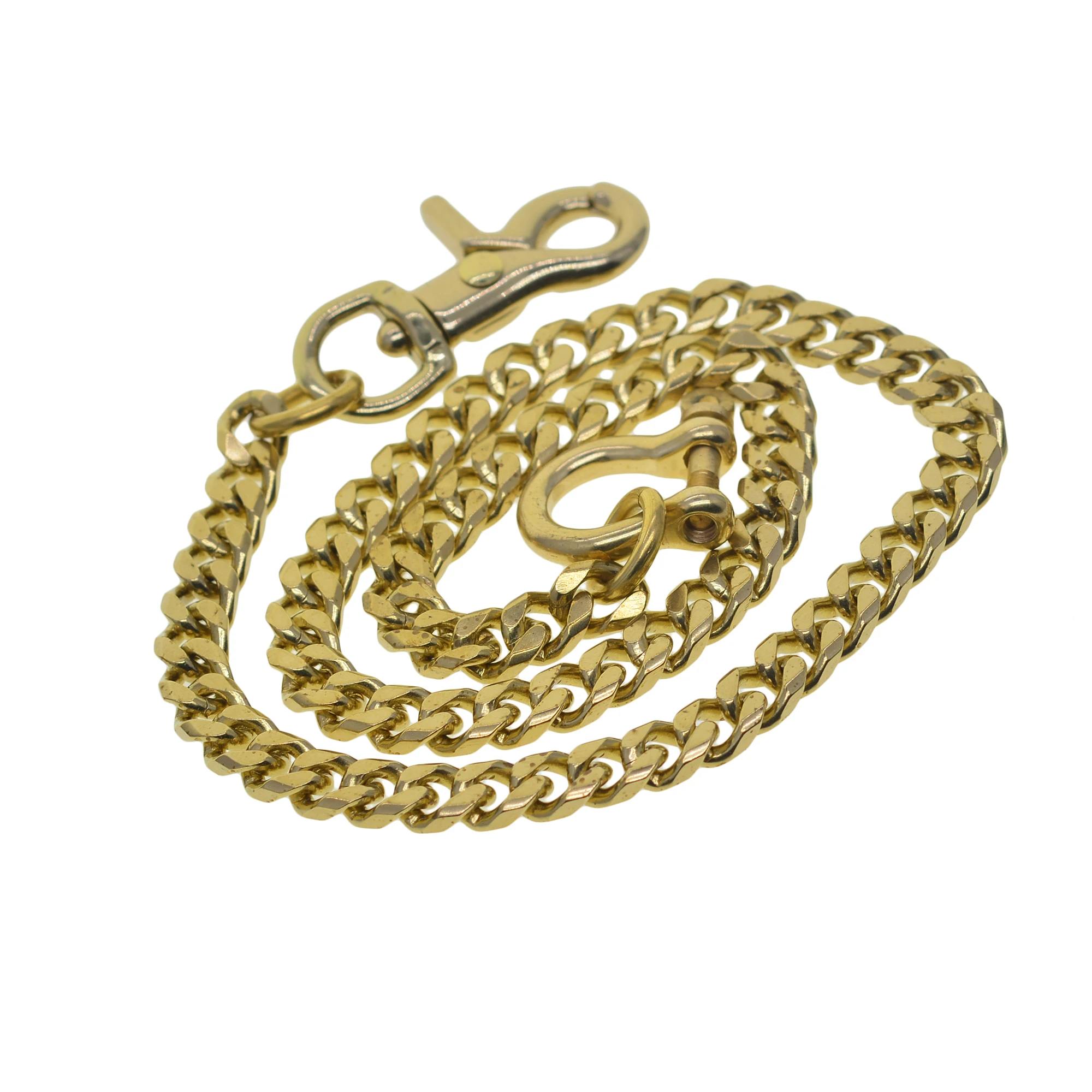 

21 дюйм длинный ковбойский тяжелый латунный 9 мм Алмазный вырез кубинский Байкерский брюки поясной кошелек цепь EDC подарок брелок винт скоба