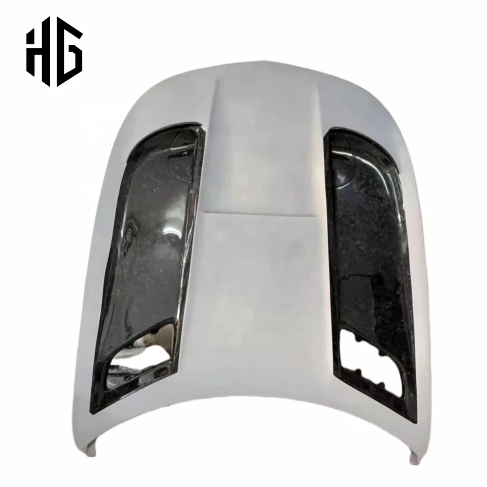 

Facelift Auto Body Part Black Series Style Half Carbon Fiber Car Front Bumper Engine Hoods for Mercedes Bens Amg Gt Gtr Bonnet