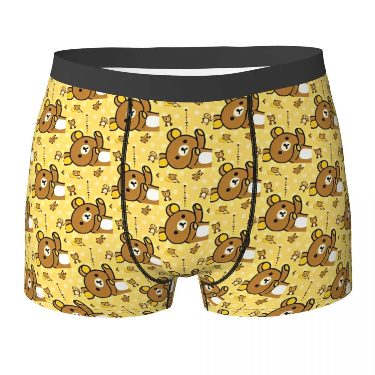 

Rilakkuma Cartoon Boxer Brief Underwear Quality Men Classic Boxershorts Design Plus Size Panties