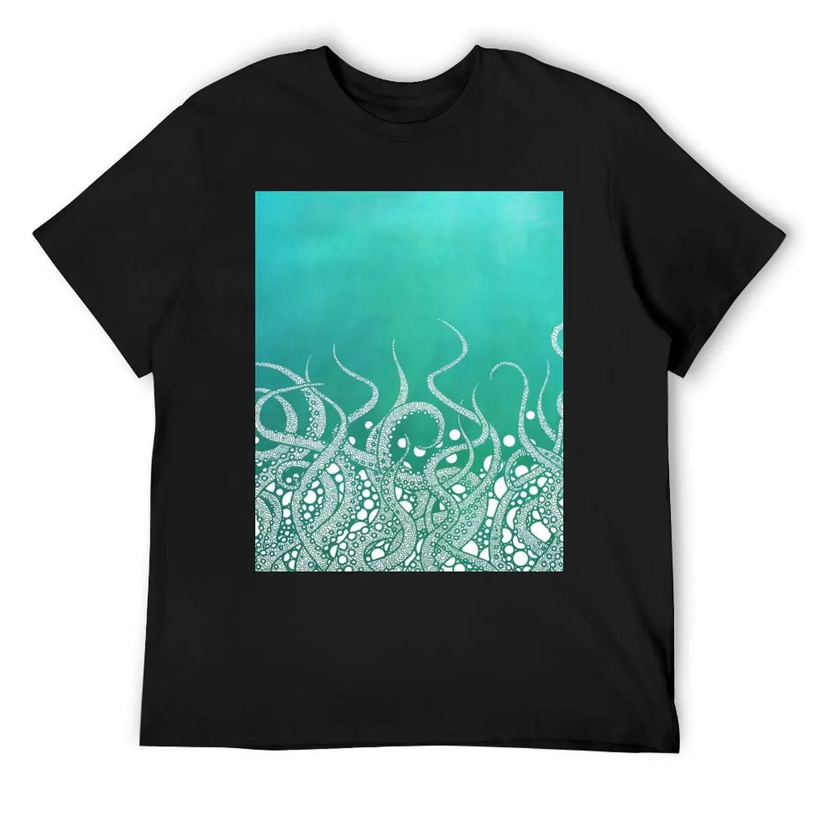 

Turquoise Tentacles T-Shirt summer tops shirts graphic tees mens t shirts pack