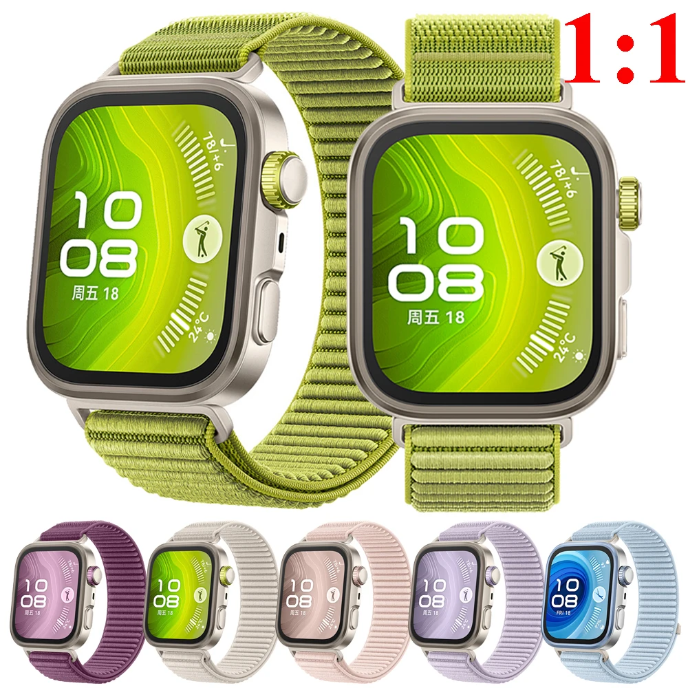 1:1 Original Nylon Loop Strap Für Huawei Uhr Fit 4 Pro Sport Smartwatch Ersatz Armband Armband für Huawei Fit 4 fit 3