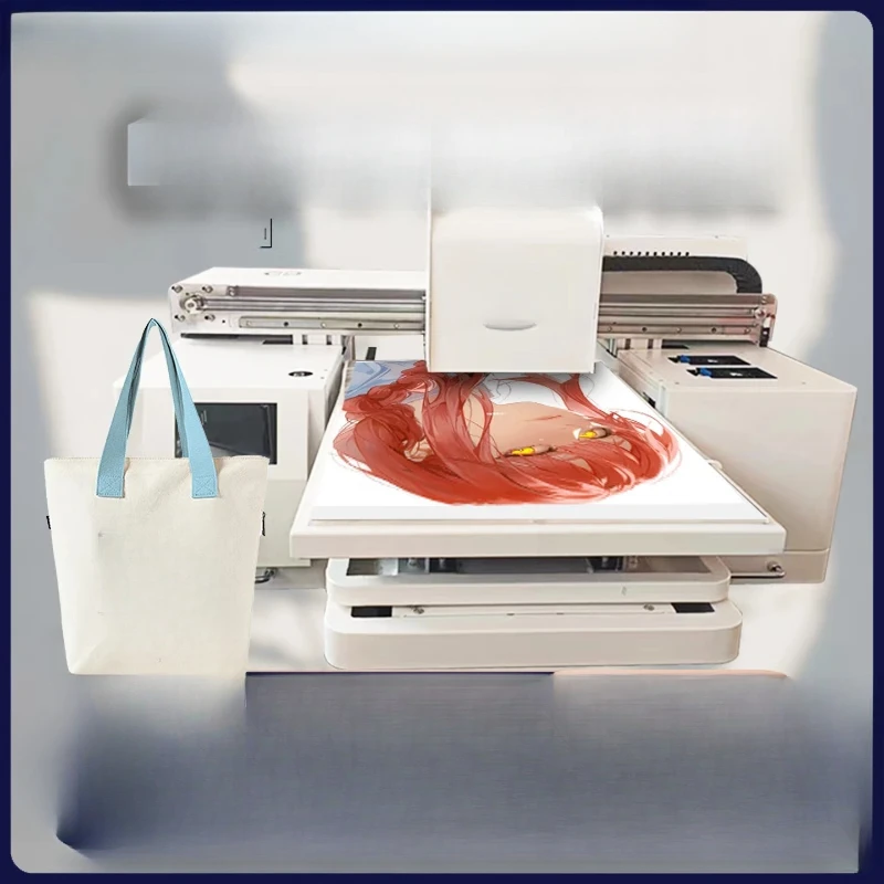 FZ40 canvas bag digital textile machine UV printing clothes T-shirt fabric canvas color direct injection printing business