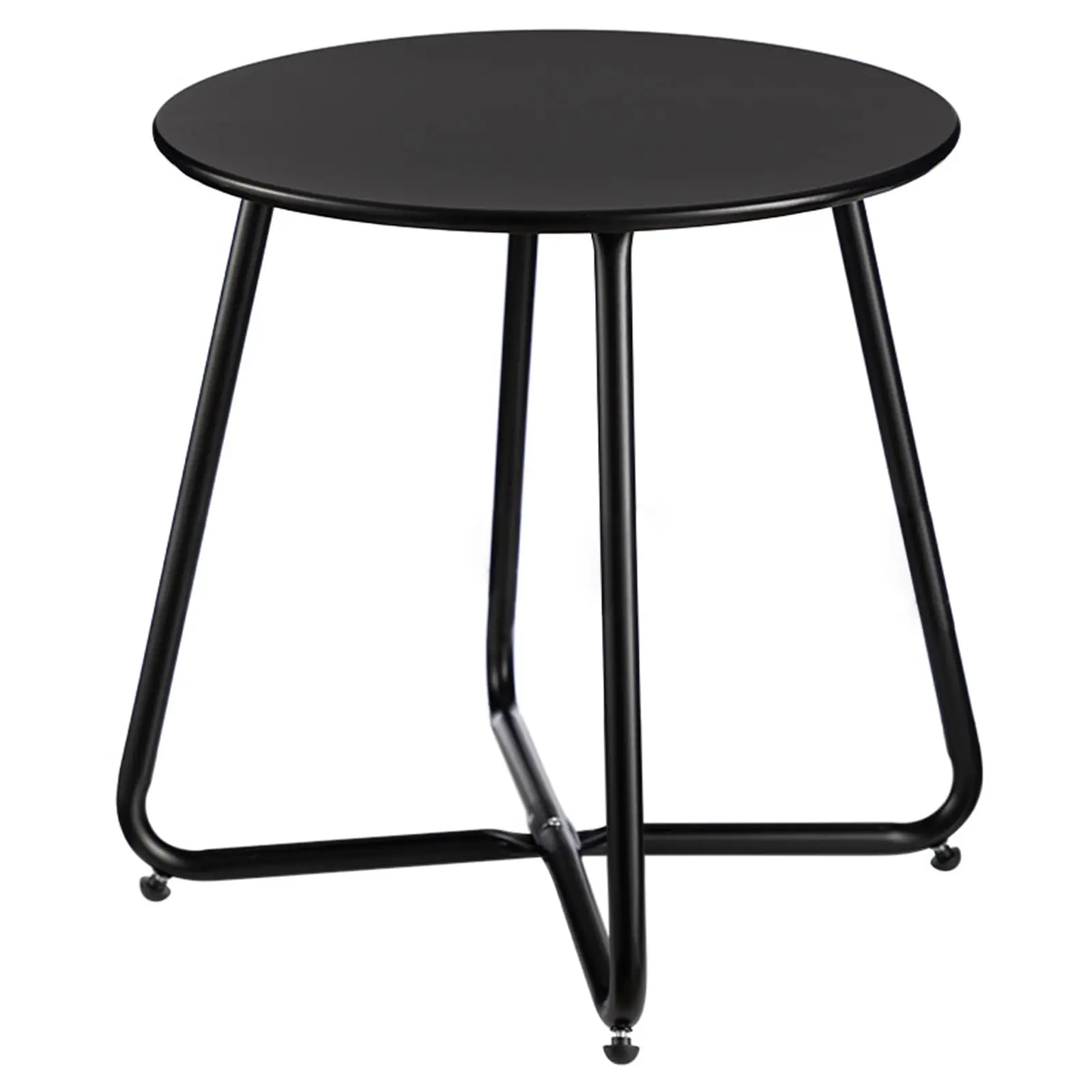 

Современный черный круглый приставной столик, минималистичный торцевой столик для гостиной, спальни, акцентный столик в индустриальном стиле с регулируемыми ножками