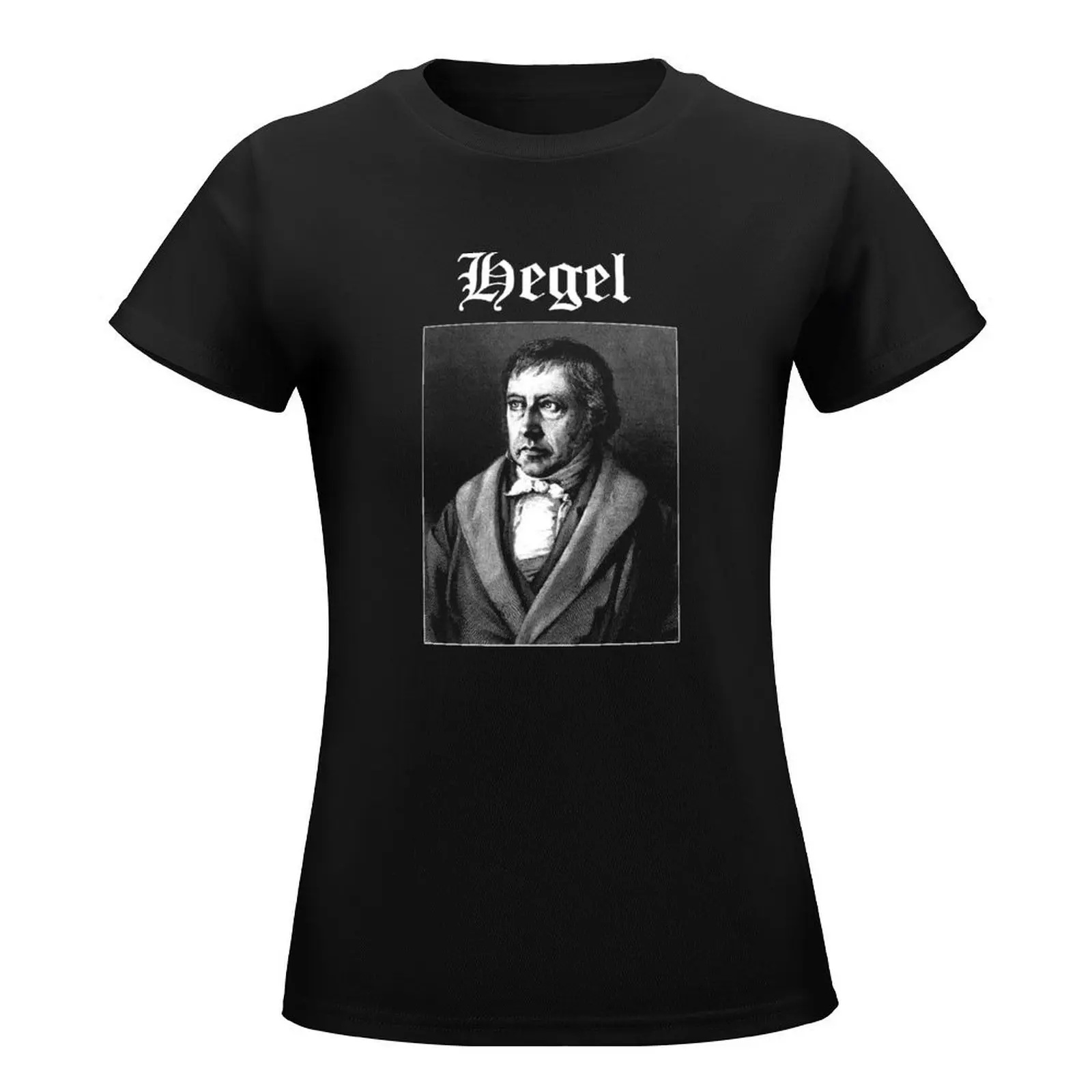 Hegel Blackletter Philosophy T-Shirt plain oversized T-shirt Women