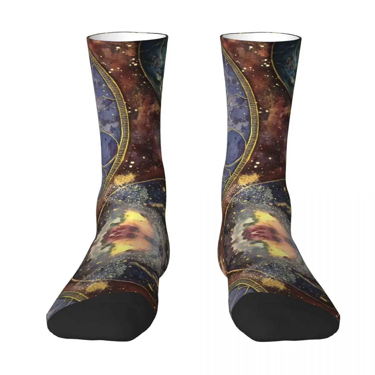 Calcetines Universe Earth World, medias Vintage para parejas, calcetines suaves para deportes al aire libre, calcetines antideslizantes con gráficos de otoño