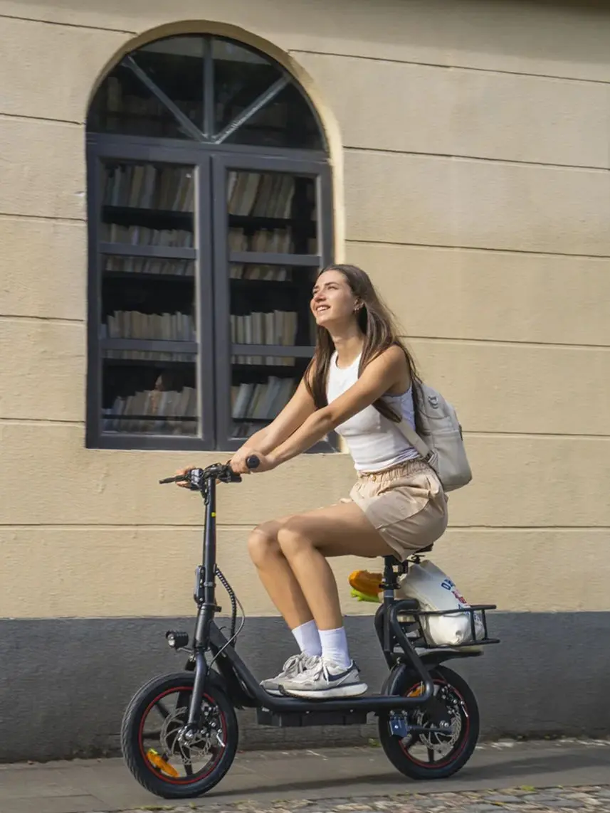 AliExpress dyu DYU C4 Electric Bike for Adults 250W Motor City Ebike 36V10AH Battery Electric Bike 14 inch tire