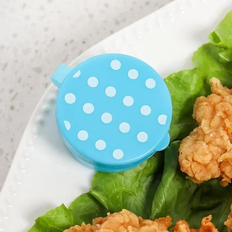 4Pcs Mini Lunch Box Accessories Portable Travel-Sized Seasoning Container Cute Pattern Tomato Honey Condiment Container For Kids