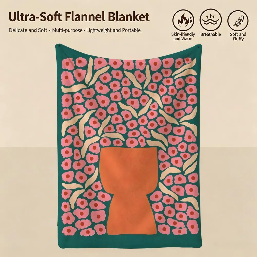 artist L-Liv Lee-e Throw Warm Soft Flannel Blanket, Multi-use for Sofa Bed Camping Travel Nap
