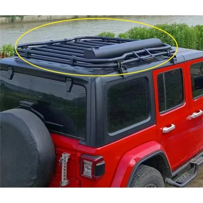 Lightweight Black Aluminum Alloy Roof Rack JK JL 2007+ Practical
