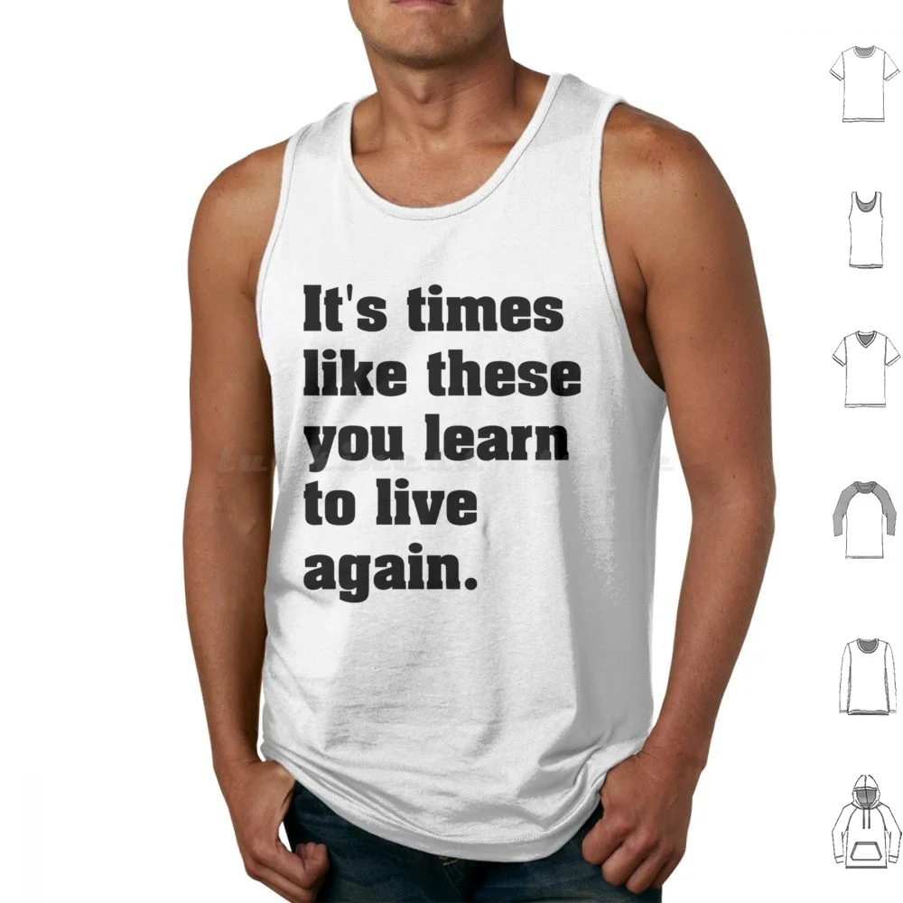 It _ S Times Like These You Learn To Live Again Lyrics Black Print Tank Tops Print Cotton Dave Grohl Music Grunge Guitar