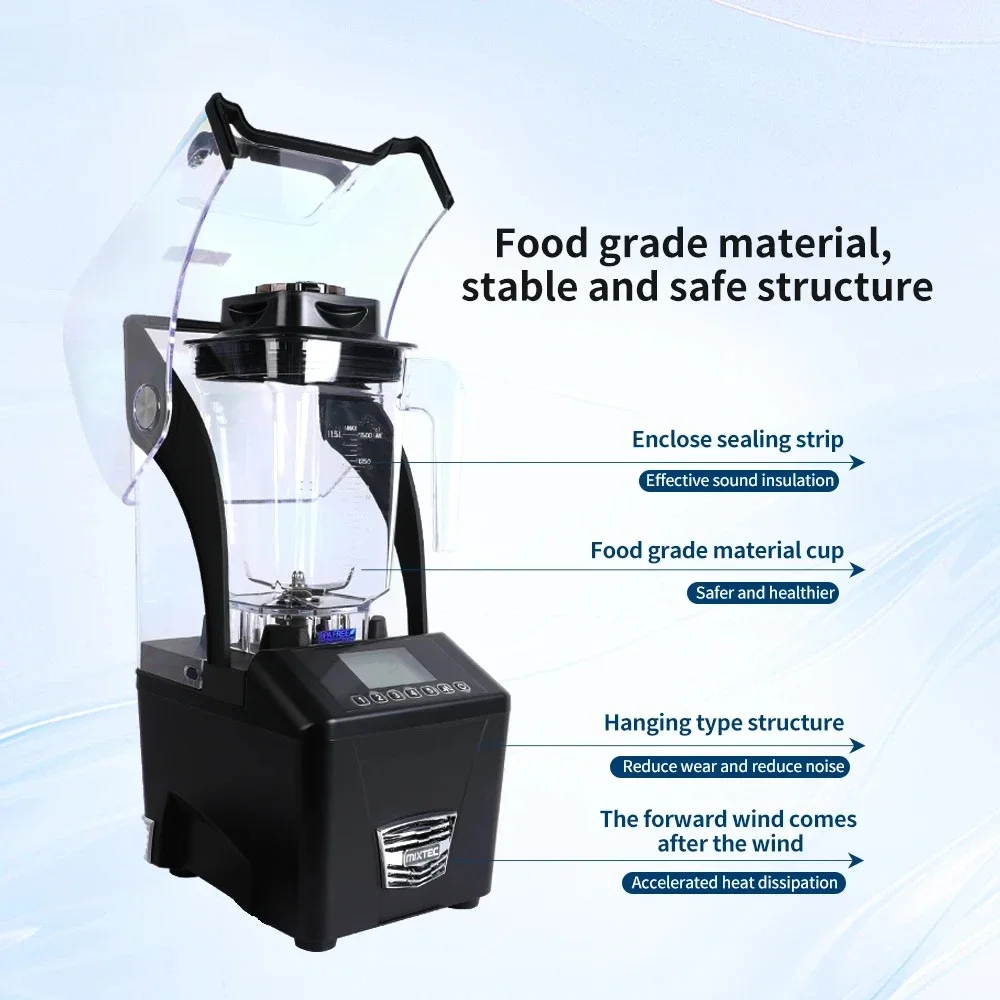 High-Capacity High-Speed Intelligent Multi-Purpose Ice Mixer For Milkshakes And Smoothies - New Design