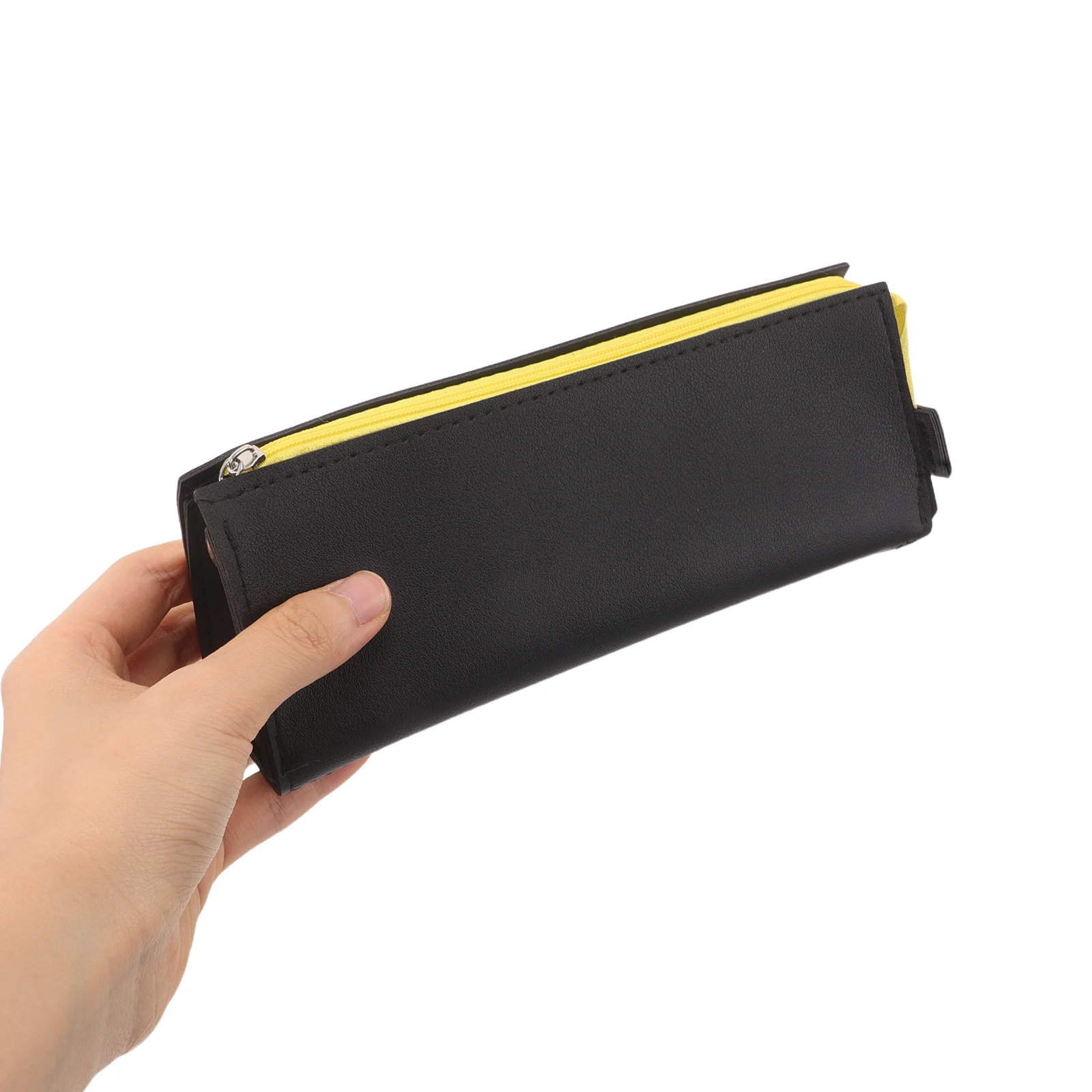 

Large Capacity PU Pen Holder Minimalist Pencil Pouch Zipper Pouch Student College School Stationery Bag