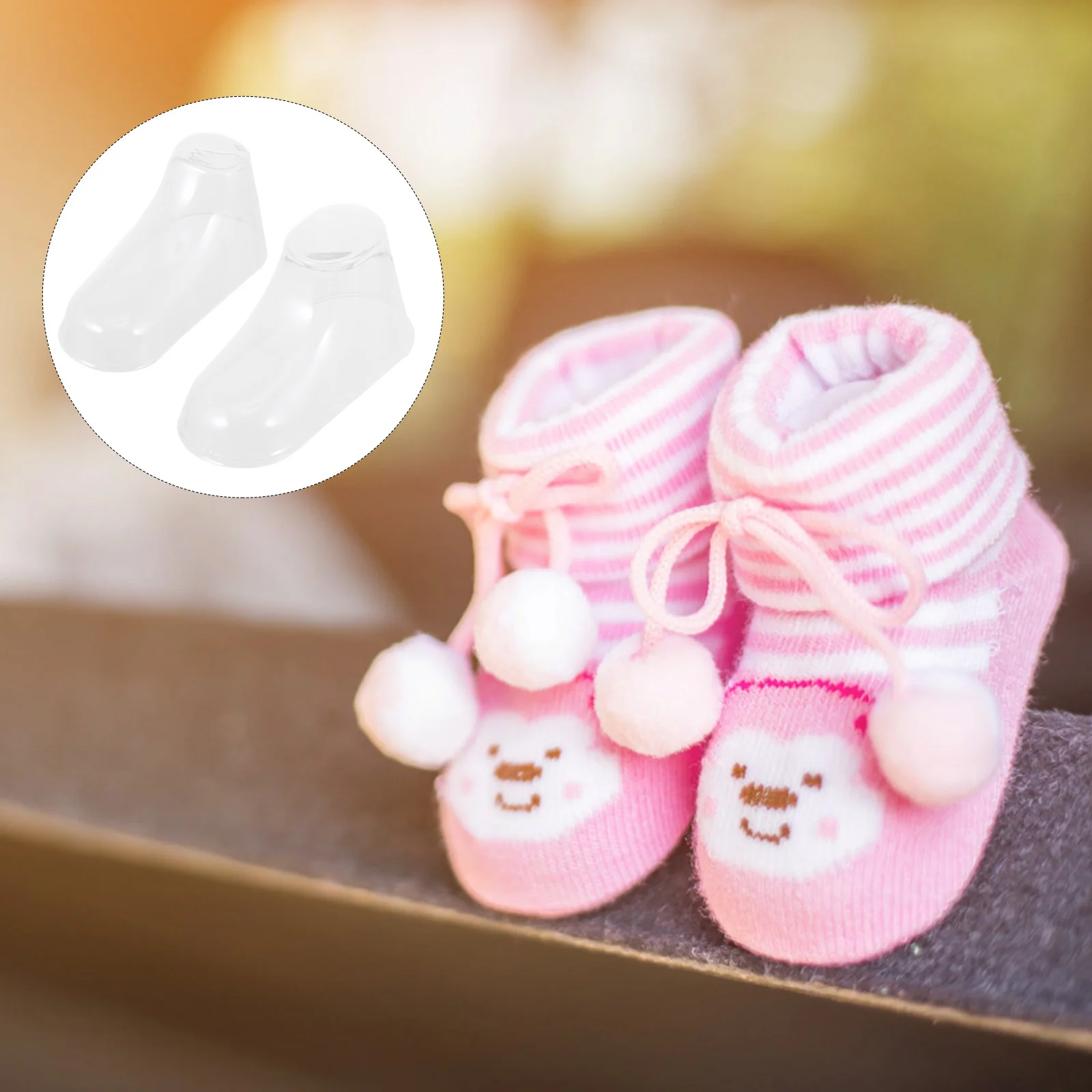 

40 шт., прозрачный держатель для детской обуви, прочные носки для малышей, органайзер для пинет, подставка, прозрачный держатель для обуви для малышей