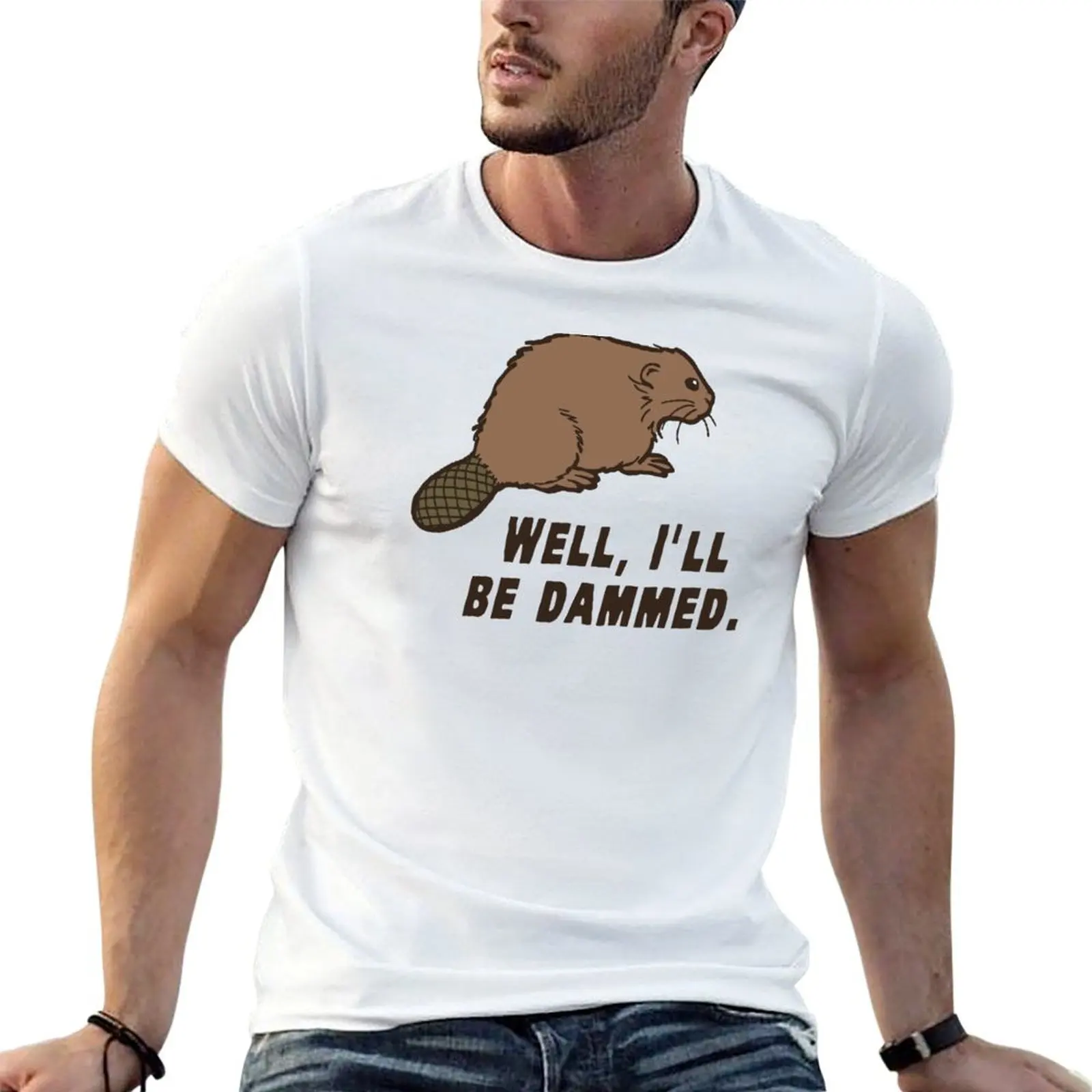 

Dammed Beaver T-Shirt t shirts cotton 100% mens graphic t shirts T-Shirt