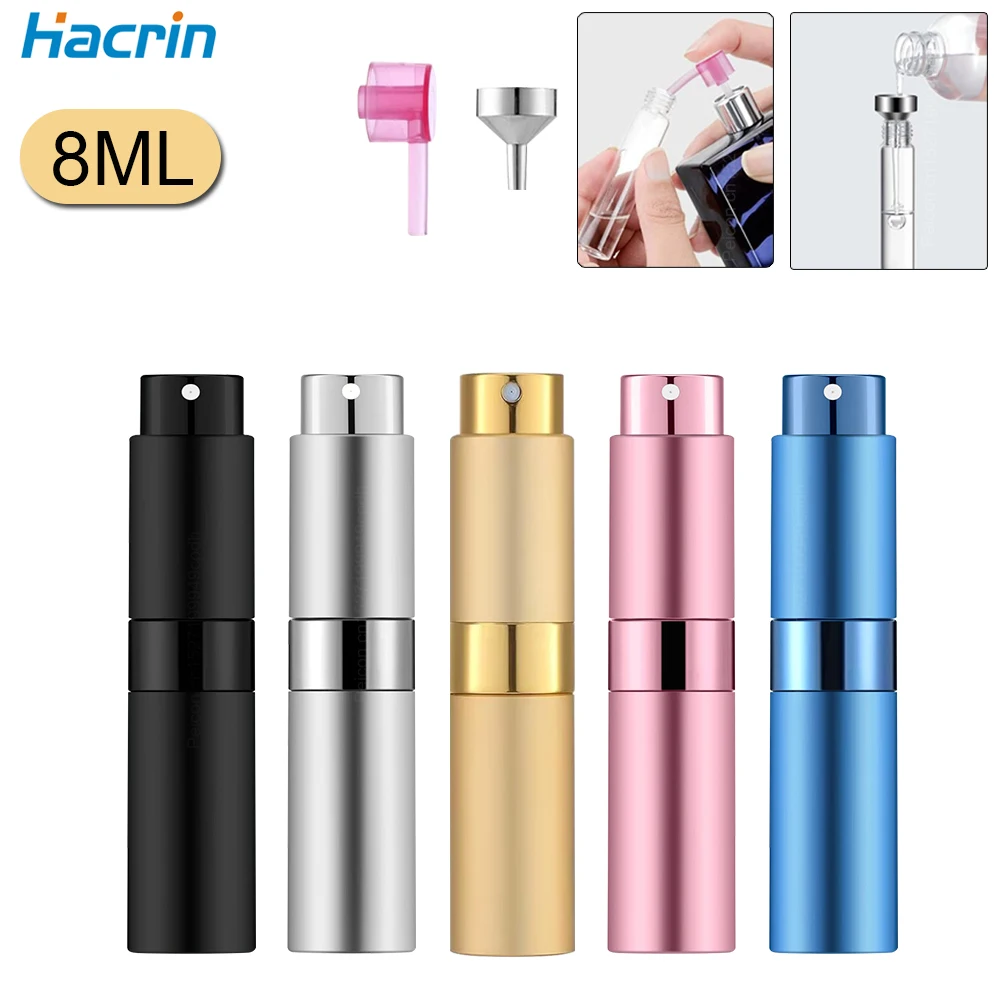 Perfume Refill Bottle Mini Perfume Empty Bottle Portable Alcochol Perfume Refillable Bottles For Traveling 8ml Perfume Atomizer