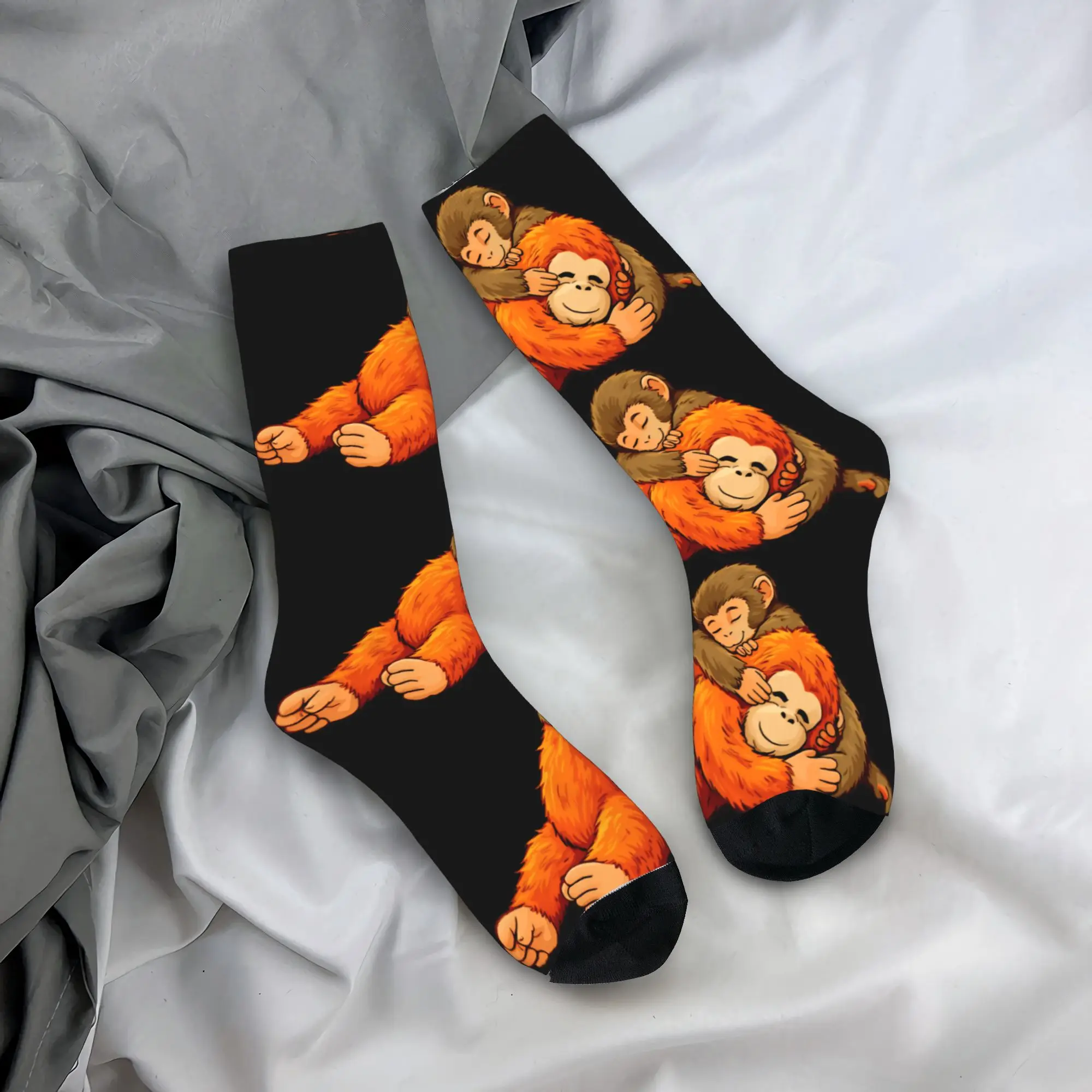 

Носки Punch Monkey для мужчин, удобные забавные носки, зимние носки с противоскользящим дизайном, идея для подарка