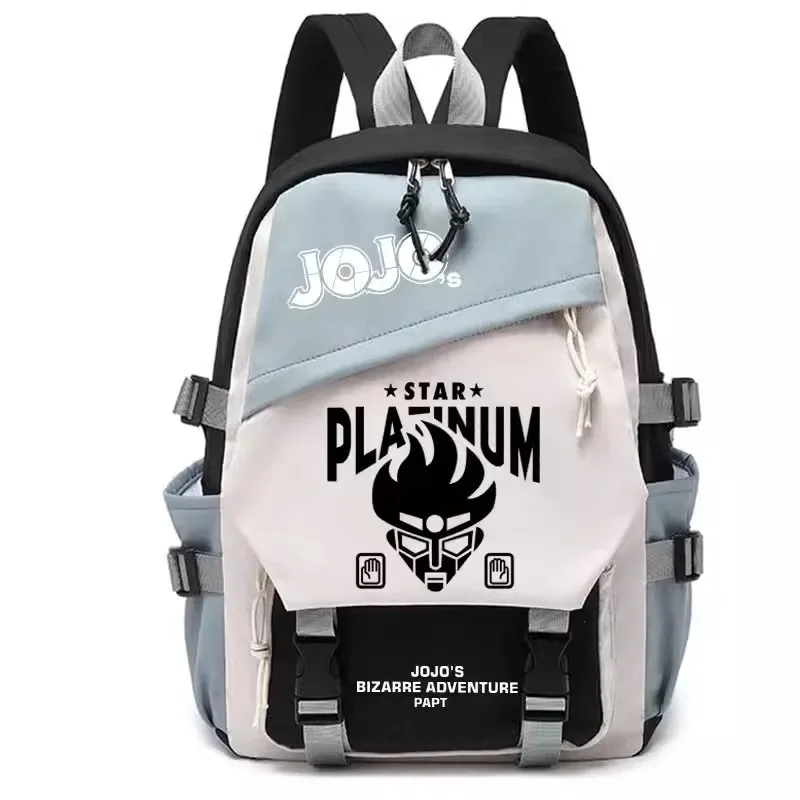 Anime JoJo Bizarre Adventure Cosplay mochilas escolares para estudiantes mochila de viaje de nailon de alta calidad bolsas para exteriores bolsos de hombro de moda
