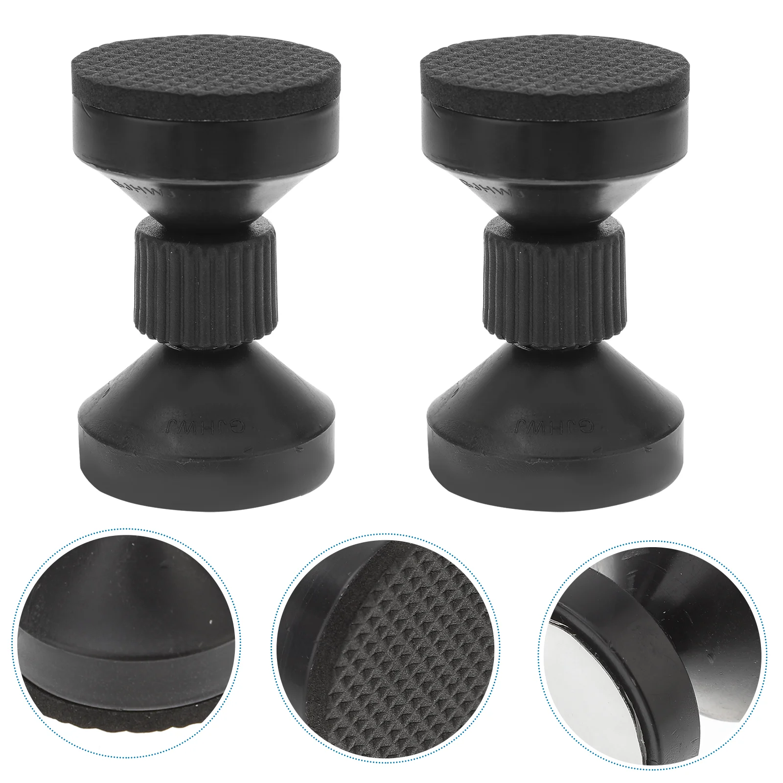 4 Pcs Black Mini Bed Wall Stoppers Furniture Fall Preventer Anti shake Bracket Headboard Stabilizer Noise Reducer for Cabinet