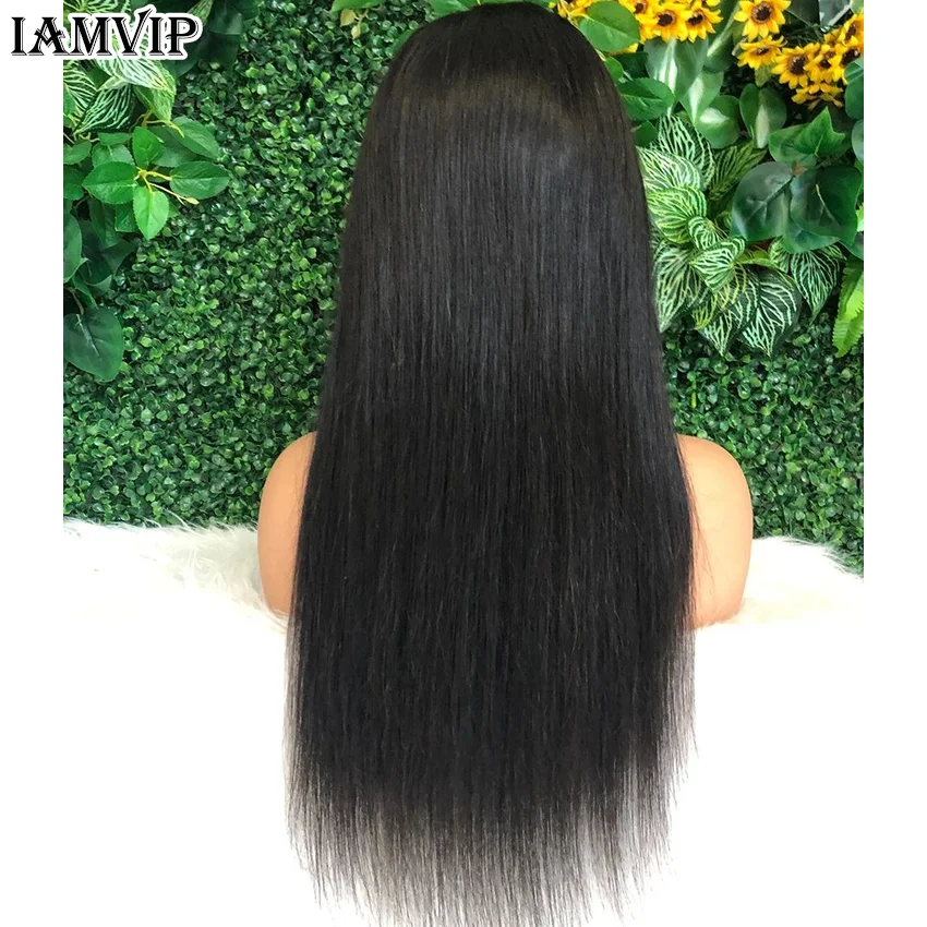 360 Full Transparent HD Lace Front Wig Brazilian Bone Straight Medium 16 26 Inches Frontal Human Hair Wigs for Women Pre Plucked