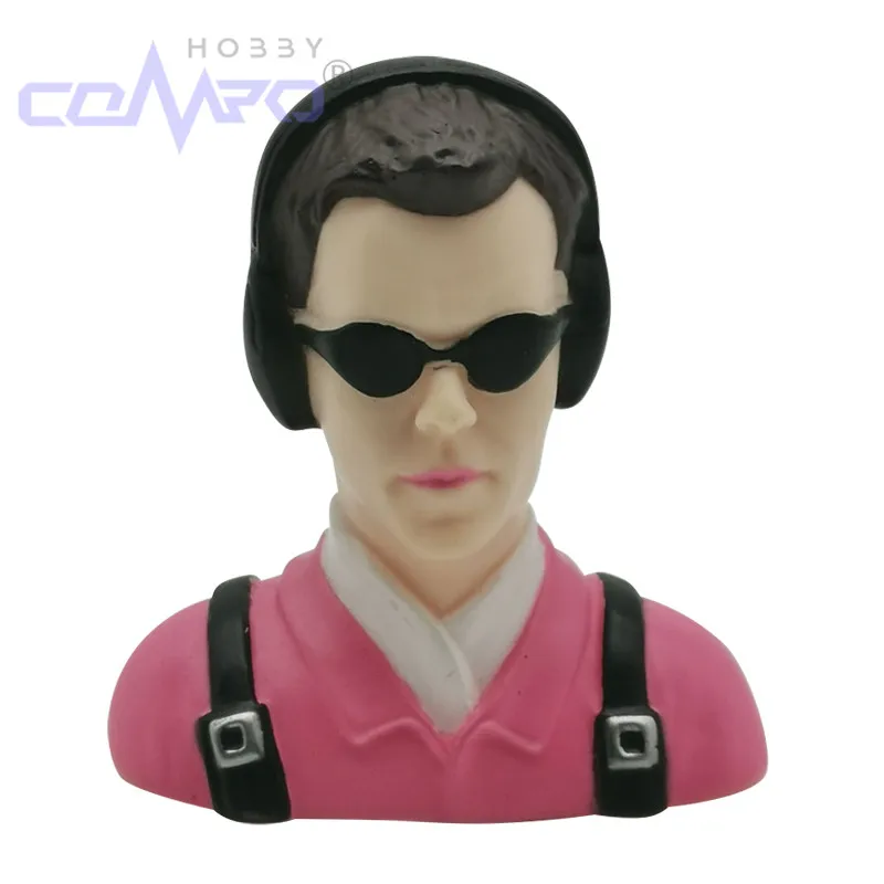 

1 Pc 1/6 Scale Civil Pilots Figures With Glassed Color Pink For Fixed Wing RC Aircraft Toy Model Plane Hobby Accessories