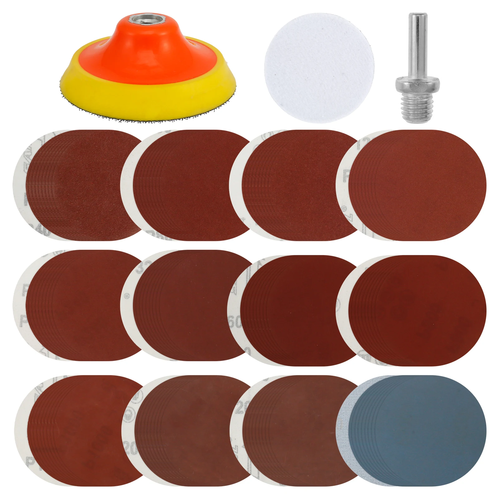 

2/3/4inch Sanding Discs 60-3000 Grit Sandpaper Assortment Wet/Dry Abrasive Discs Polishing Pad Kit For Dremel Rotary Tools