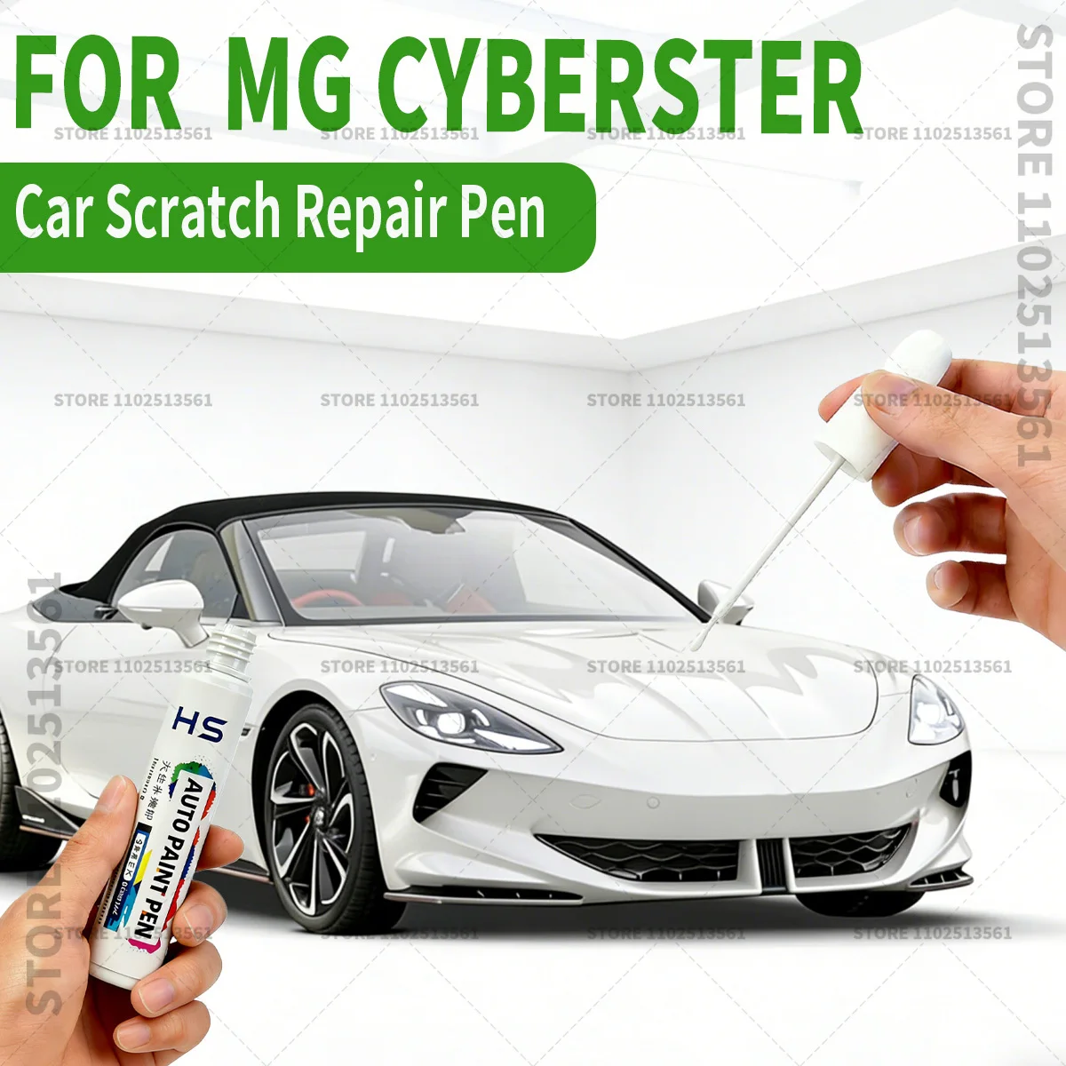 

Ручка-корректор для ремонта лакокрасочного покрытия автомобиля MG Cyberster, средство для удаления царапин, аксессуары для авто своими руками, цвета: красный, розовый, желтый, голубой, серебристый, современный бежевый