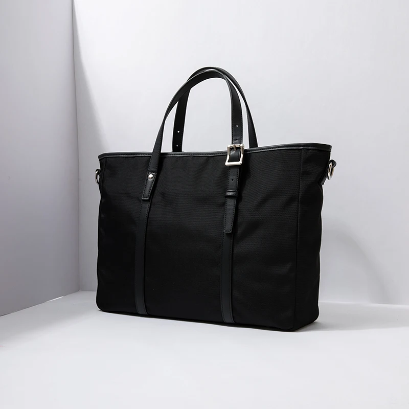 Yonben Ox Canvas Busin Casual handtas Lichtgewicht reisbrief Herentas Zacht handvat Groot formaat 3-inch laptoppet...