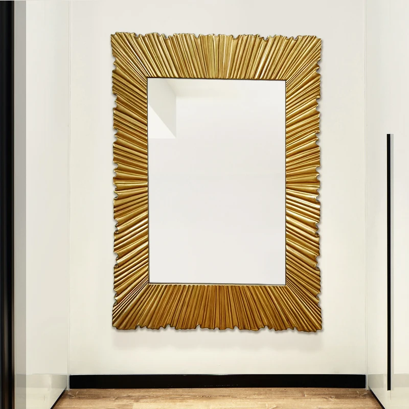 Baroque Decoration Standing Vanity Mirror Large Wall Mirror Living Room