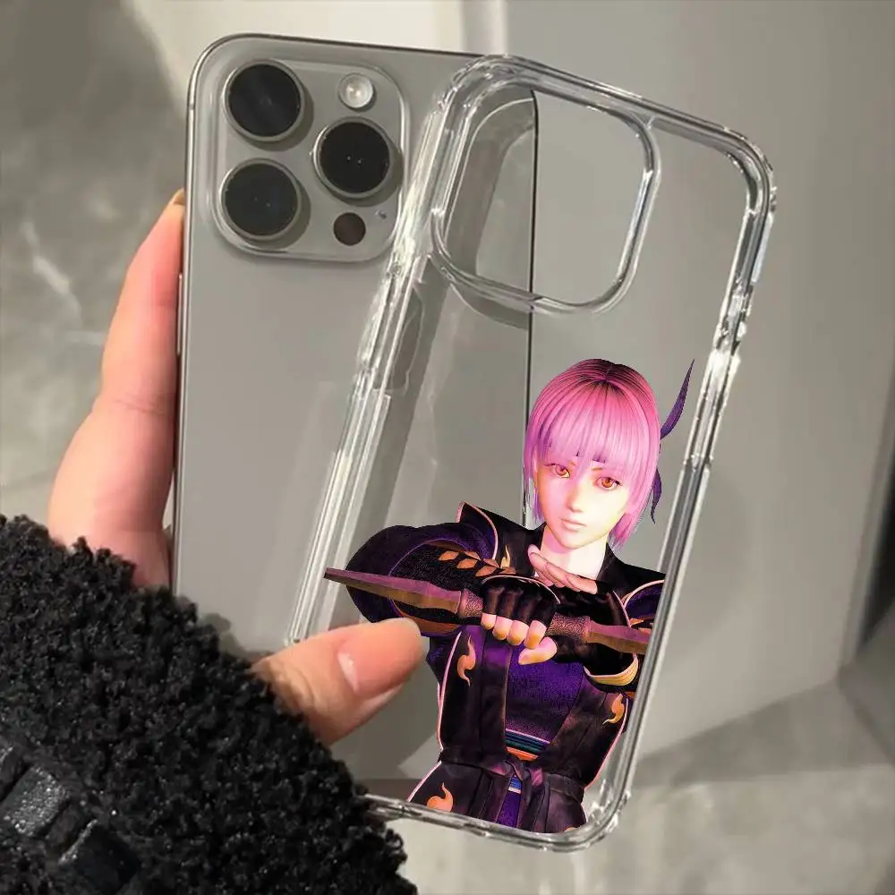Coque de téléphone transparente de luxe Ayane Dead Or Alive pour iPhone 17 16 15 Pro Max 14 13 12 11