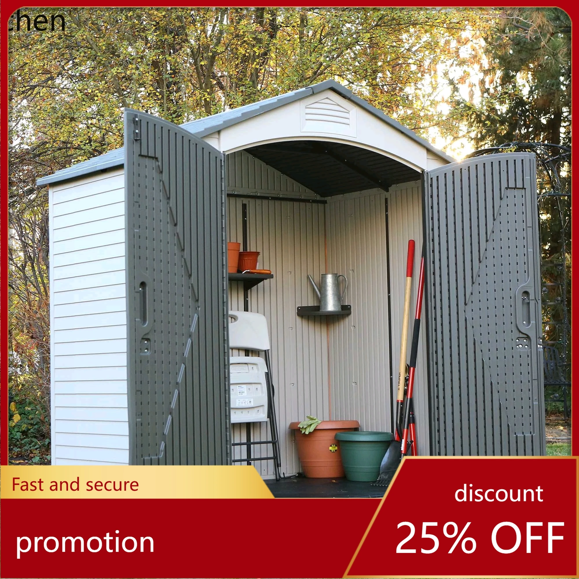 

CZ Courtyard Outdoor Storage Shed Miscellaneous Storage House Garden Room Outdoor Tool Room Villa Bicycle Cabinet