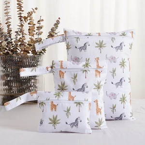 Mutlu Flüt-Çanta yıkanabilir çok Fonksiyonlu, Yeni, Baskı, Tasarım, taşıma Askısı, Saklama gezisi, Çanta ıslak, Anne ve bebek için, Set başına 3 Adet Borsada ilk 10 satış giysi ve içme №5