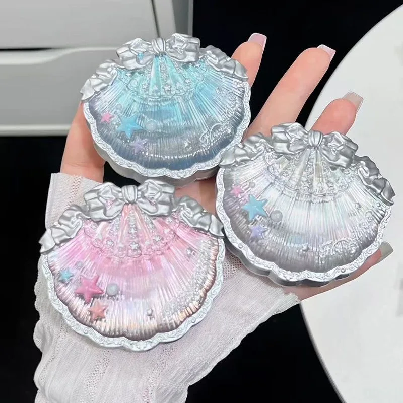 Makeup Flowers Window Shell Pearl Collection Seidensatin-Rouge, leichtes, hochpigmentiertes Rouge, Puder, langanhaltende Gesichtsrouge