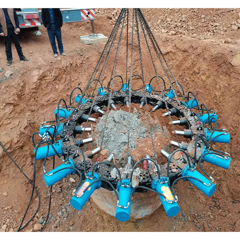 Excavator Hydraulic Round Pile Breaker Cutter for Cutting Round or Square Concrete Piles Concrete Pile Head Cutter
