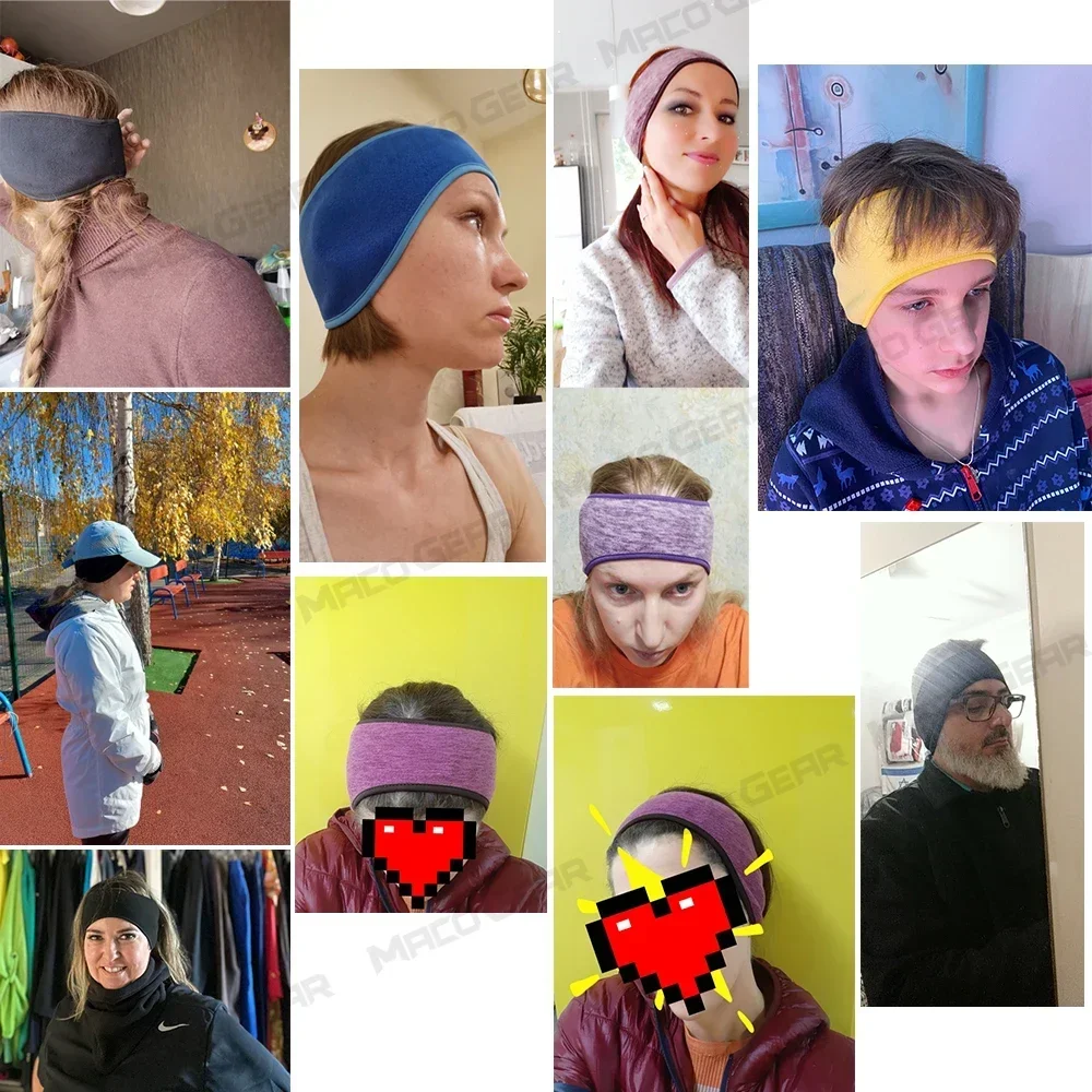 Winter Sport Sweatband Warm Headband Thermal Fleece Head Band Gym Ski Yoga Fitness Cycling Tennis Running Hair Bandage Men Women