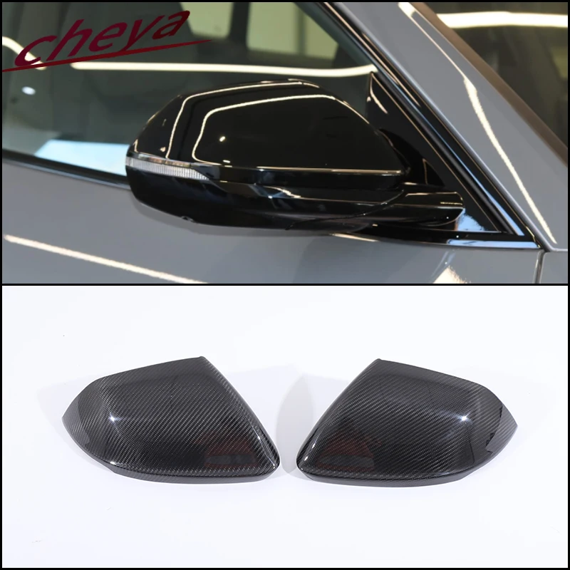 

x2 Carbon Fiber Car exterior rearview mirror decorative cover Suitable for Lamborghini URUS Audi Q8 2018-2024 Auto Accessories
