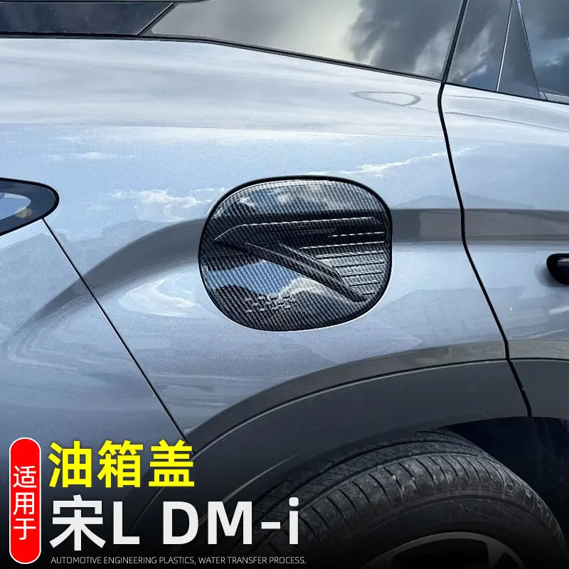 

For BYD Song L DMI 2024 2025 + Car Accessories ABS Fuel Gas Tank Cover Trim Molding Decoration Stickers