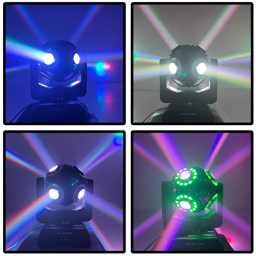 

8x10W LED With Aperture Infinite Rotating Moving Head Light MDX512 DJ Disco Bar Club Disco Small Party KTV Stage Effect Lights