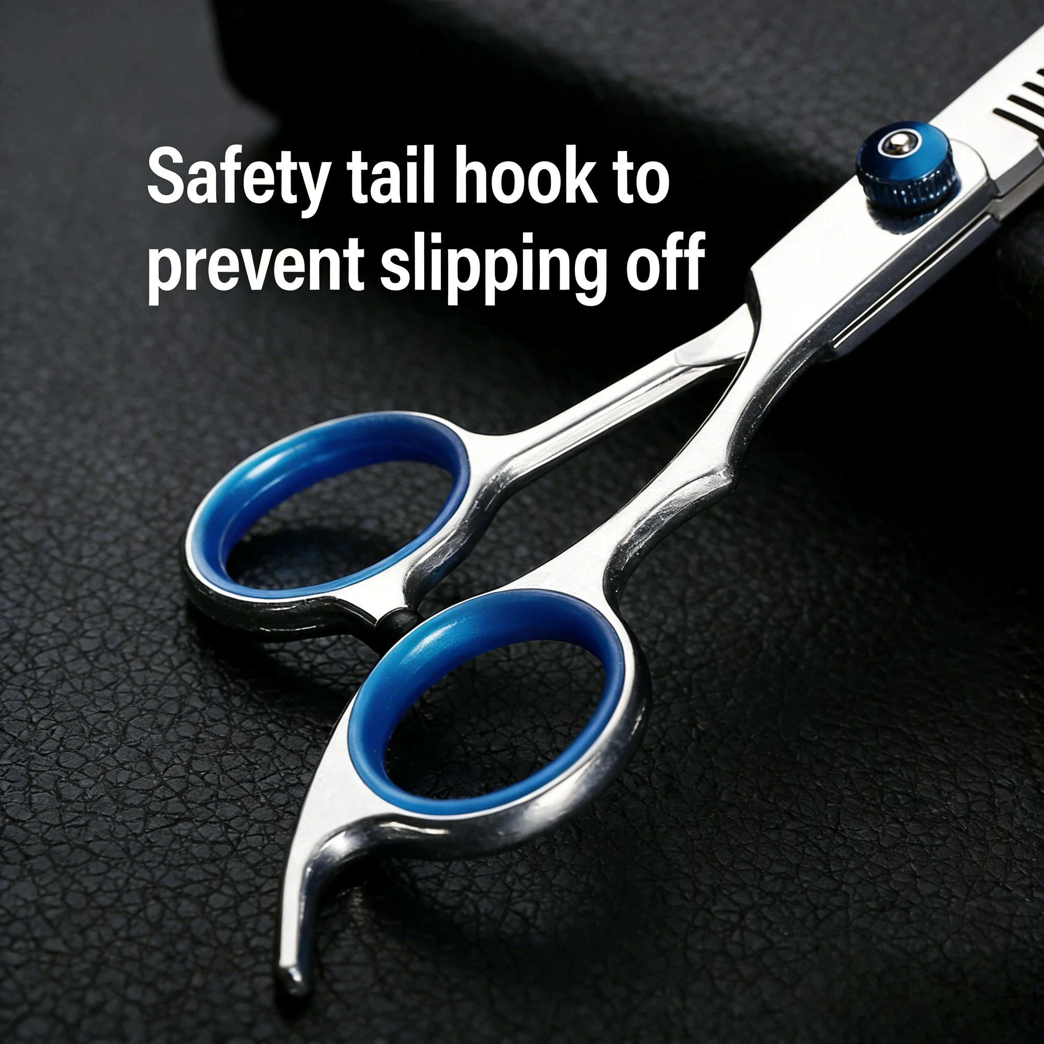 Ergonomic Grip Pet Hair Scissors Round Tip Safety Design Pet Salon Trimming Tools