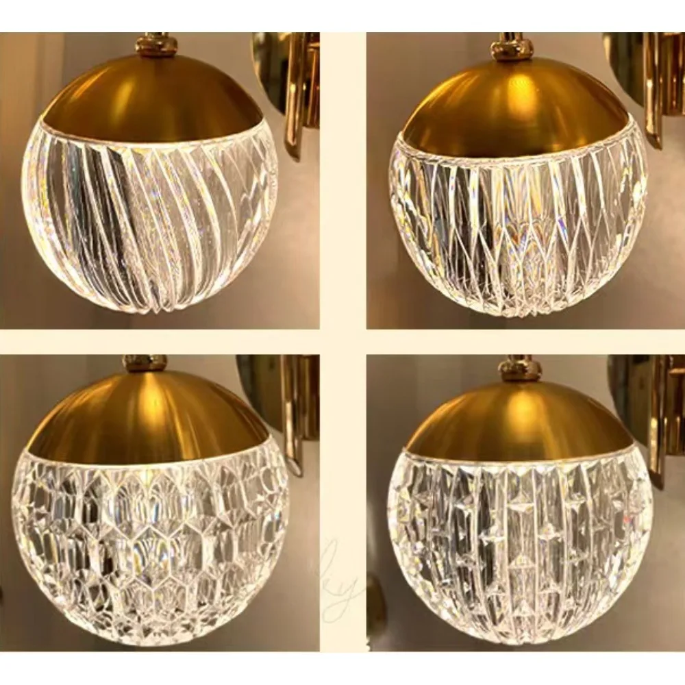

Modern Minimalist and Luxurious LED Living Room Sofa Background Wall Hallway Wall Lamp Bedroom Bedside Small Pendant Light