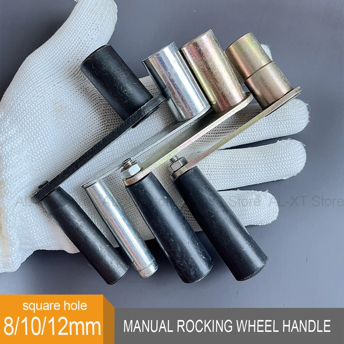 1/2/5Pcs Square Hole 8/10/12mm Hand Cranked Handle Threading Machine Tool Wire Barrel Handle Wrench, Wire Cutting Accessories
