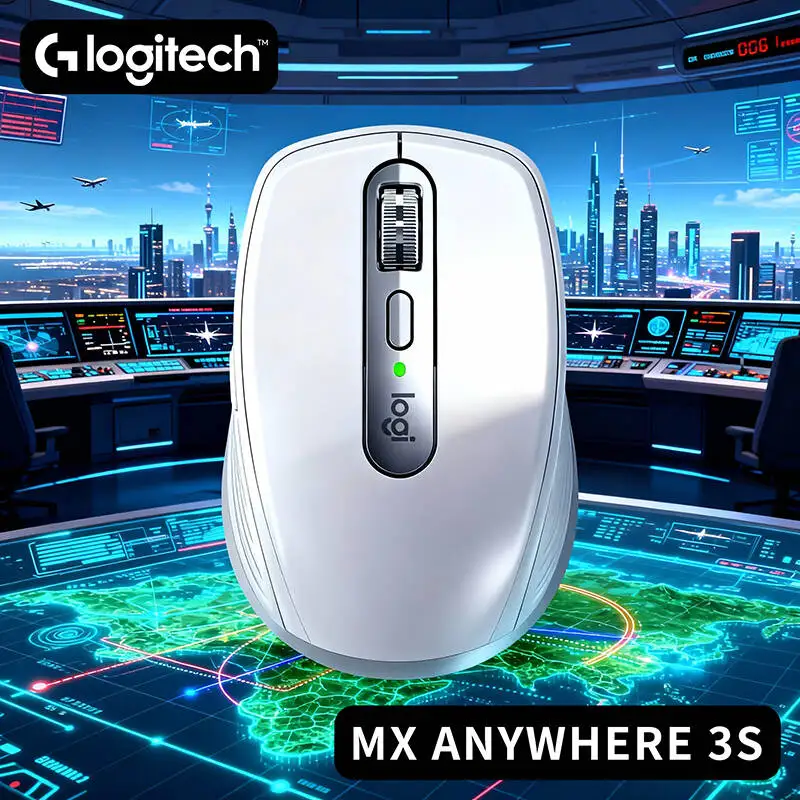 

Logitech MX Anywhere 3S Wireless Mouse - 8K DPI Glass Tracking, Anti slip, MagSpeed Hyper-Scroll, Quiet Clicks, Office & Travel