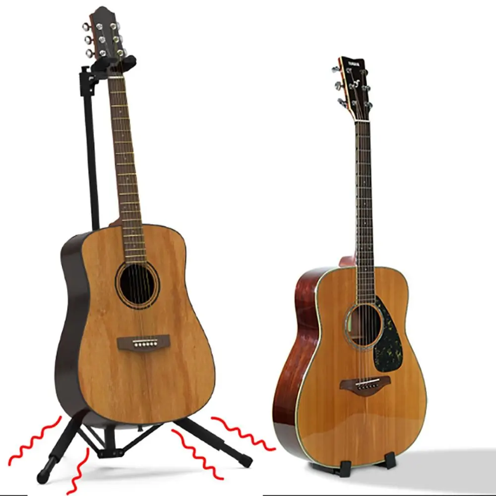 Adjustable Guitar Steady Stand Portable Silicone Inner Mini Guitar Holder Save Space Stable Guitar Stand Clip-On Travel