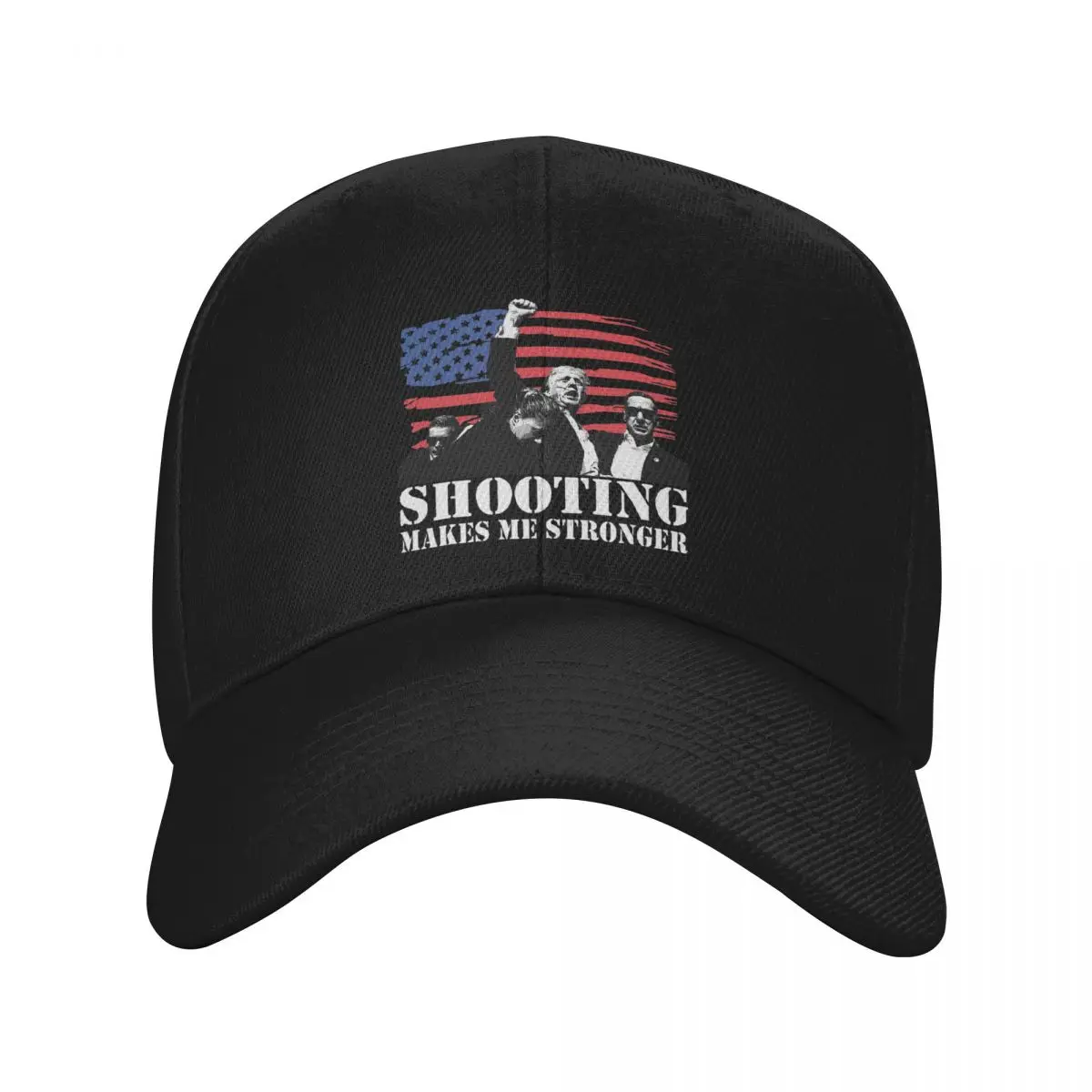 

Trump Shooting Makes Me Stronger Outfit Men Women Baseball Caps Dad Hat Unique Design Travel Wear Adjustable Snapback Cap