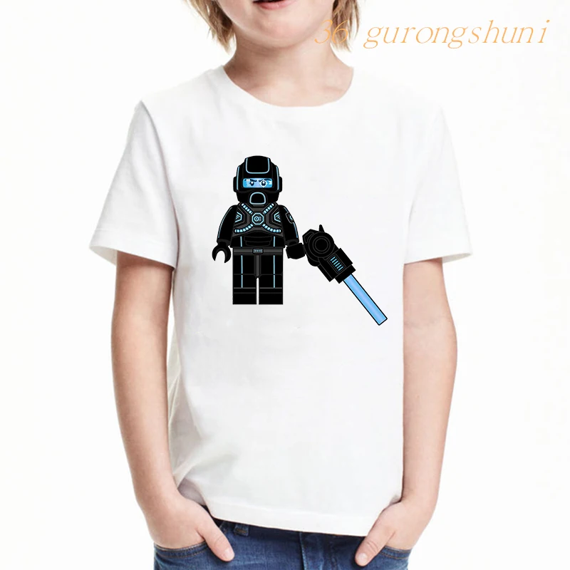 cartoon clothing t shirt boys shirts Ninja print graphic kids tshirt boy t-shirts summer tops for girls shirts children clothes