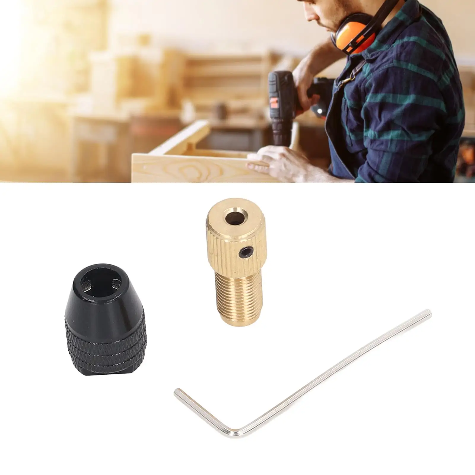 مثقاب فكي صغير 3 من 0.3 إلى 3.4 مم مقبض قابل للتعديل للكهرباء لأداة التدريبات الصغيرة #4