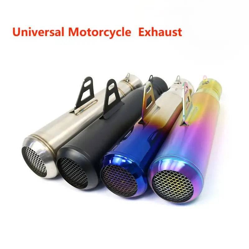 

Motorcycle Exhaust Pipe Escape System Motorcycle accessories Universal Exhaust Pipe R6 R15 R1 Tmax155 XMAX GSX250 Pcx125 51mm