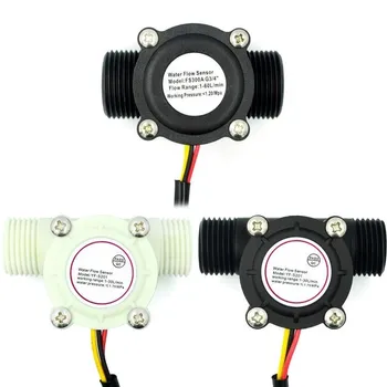 1 adet debimetre salonu akış sensörü su kontrol sıvı akış 1-30L/min 2.0MPa sensör anahtarı YF-S201
